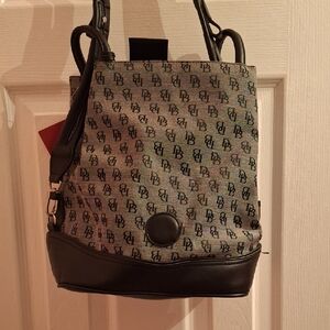 Dooney & Bourke Black and Gray Backpack